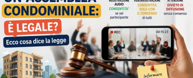 Registrazione assemblea condominiale con lo smartphone: regole su audio, video e privacy